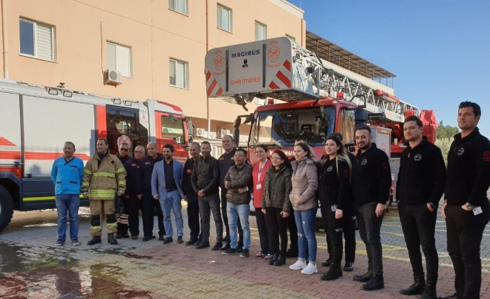 Gerçeğini aratmayan yangın tatbikatı