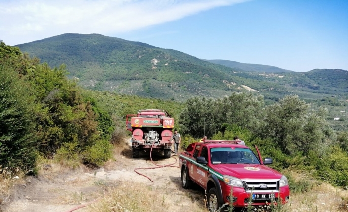 Erdek Ocaklar’daki orman yangını söndürüldü