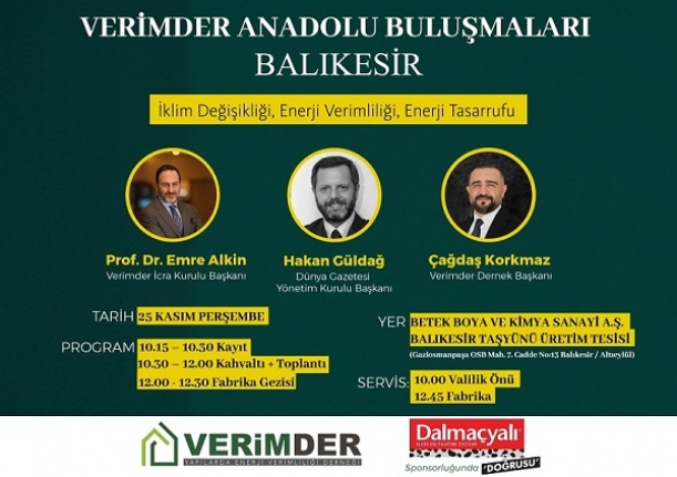 Verimder buluşmaları Balıkesir'de gerçekleştirilecek