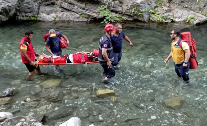 Edremit Şahin Deresi Kanyonu'nda korkunç kaza  