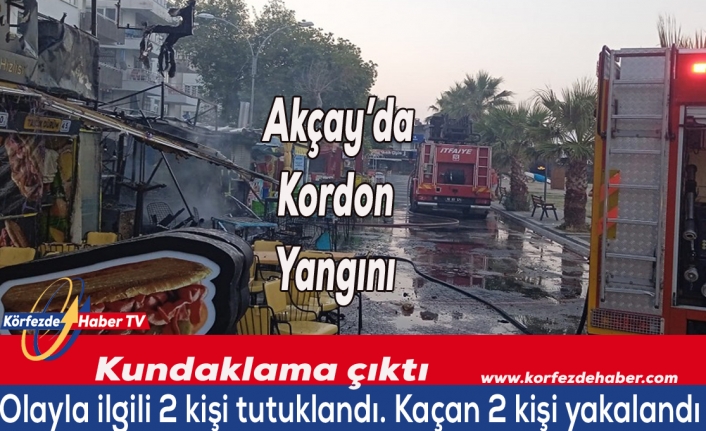 Akçay’da sabaha karşı yangın kundaklama çıktı