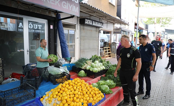 Edremit Zabıtadan Pazar yeri denetimi