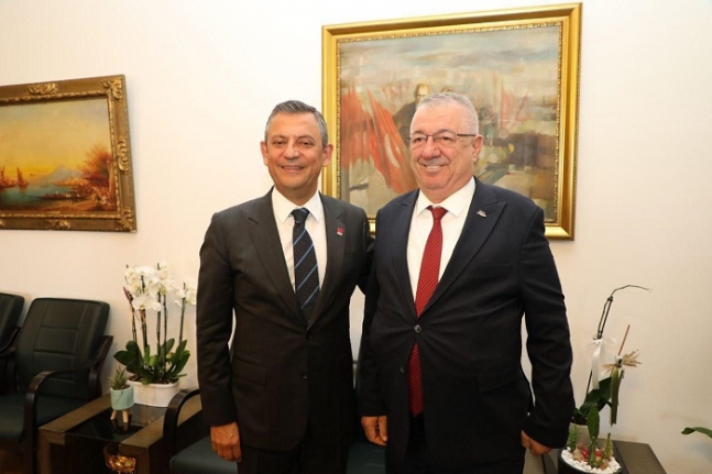Başkan Ertaş Ankara’da CHP Genel Başkanı Özgür Özel ile görüştü