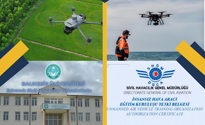 Edremit Sivil Havacılık Yüksekokulu İHA-1 Dron Pilotluğu eğitimlerinin üçüncüsünü verecek