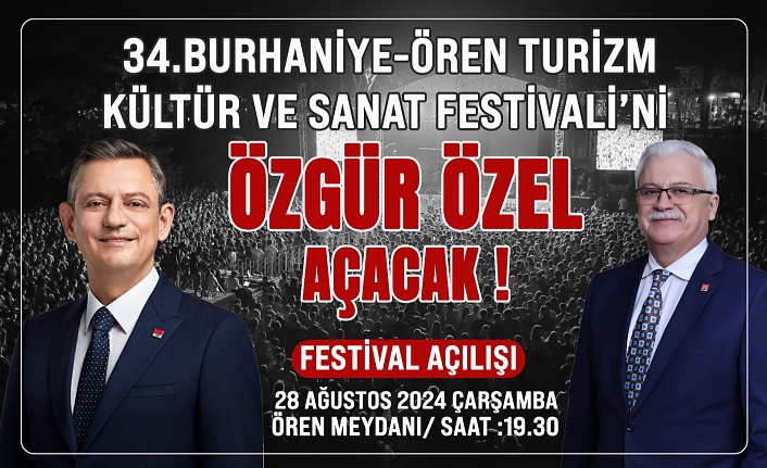 Burhaniye'de festivali Özgür Özel açıyor