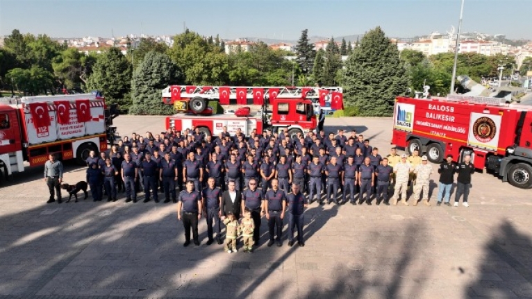 Balıkesir İtfaiyesi 7/24 görev başında