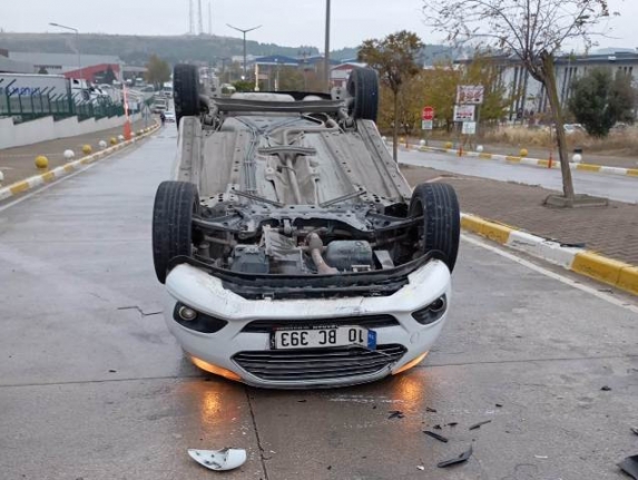 Balıkesir Organize Sanayi'nde kaza ucuz atlatıldı