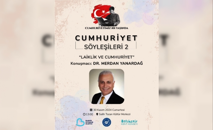 Balıkesir’de “Laiklik ve Cumhuriyet” söyleşisi