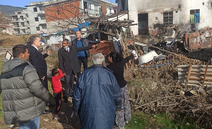 Kaymakam Odabaş'tan yangın bölgesine ziyaret!