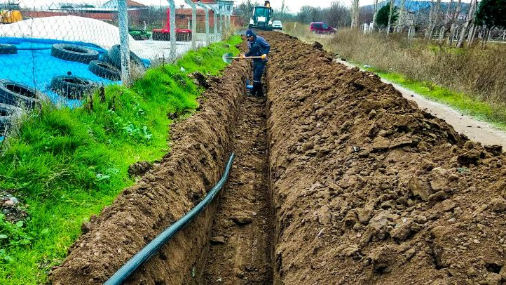 Bigadiç’e bin metrelik yeni içme suyu hattı