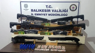 Balıkesir'de kadına darp ve silah operasyonu