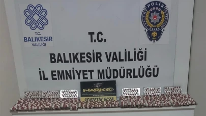 Balıkesir'de 2.700 adet hap ele geçirildi