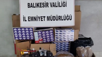 Balıkesir’de kaçakçılık operasyonu