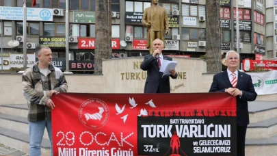 Batı Trakya Derneği Edremit Şubesi, Millî Direniş Günü'nün 37. Yılını Coşkuyla Kutladı