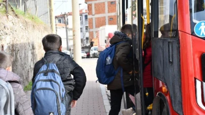 Deliceli öğrencilerden Başkan Akın’a servis teşekkürü