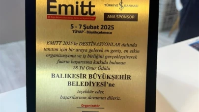 Balıkesir Büyükşehir Belediyesi, EMITT’ten ödülle döndü