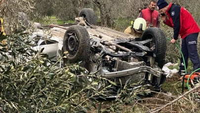 Balıkesir Havran’da Otomobil Tarlaya Uçtu: 2 Ölü