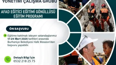 Burhaniye Kent Konseyi’nden AFAD Eğitici Eğitimi Gönüllüsü Programı