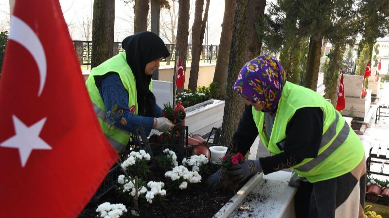 Büyükşehir’den şehitlere vefa