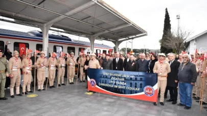 Balıkesir Garı’ndan keşşaflar, Çanakkale’ye aynı ruhla uğurlandı