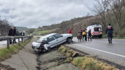 Susurluk’ta kaza: 2 yaralı