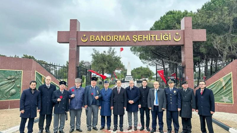 Bandırma’da 18 Mart Çanakkale Zaferi ve Şehitleri anma günü