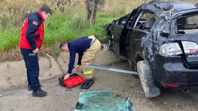 Balıkesir'de kaza: 2 yaralı