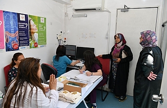 Büyükşehir Belediyesi sağlık tırı Havran'daydı