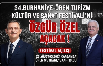 Burhaniye'de festivali Özgür Özel açıyor