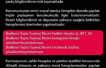 BTT, vatandaşları sahte hesaplara karşı uyardı