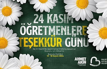 24 Kasım’da Öğretmenlere Teşekkür buluşması 