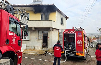 Balıkesir Kepsut'ta ev yangını