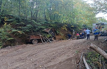 Susurluk’ta kesim sahasında traktör kazası