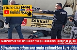 Edremit’te mikser yaşlı adamı altına aldı  