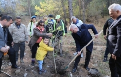 “Ata'ya Minnet” Fidanlar toprakla buluştu