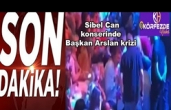 Sibel Can niye uğradığına şaşırdı. Sahneyi terk etti.