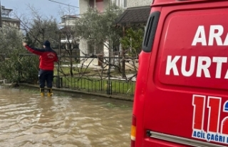 Erdek'te su baskınlarına hızlı müdahale