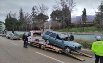 Takla atan araçtan sağ çıktı