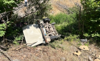 Sındırgı'da araç şarampole uçtu, 1 kişi hayatını kaybetti