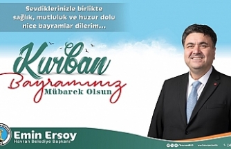 Havran Belediye Başkanı Emin Ersoy'un Kurban Bayramı mesajı