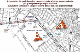 Bandırma'da belediye yol çalışması nedeniyle sürücüleri uyardı