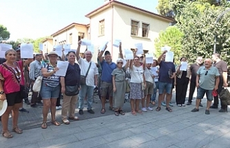 Burhaniye'de çevreciler altın madeni işletmesine karşı çıktı